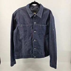 VTG Levi SilverTab Denim Jacket Mens Large Dark Wash Baggy Hip Hop Streetwear